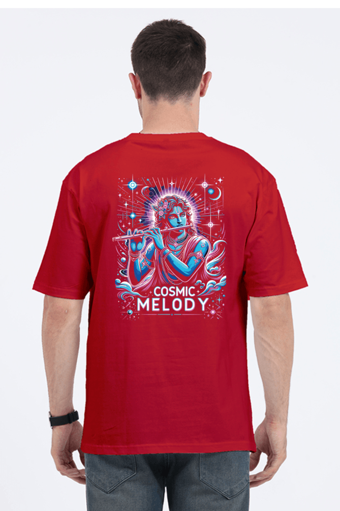 Celestial Melody – Lord Krishna Oversized T-Shirt - BhaariGear