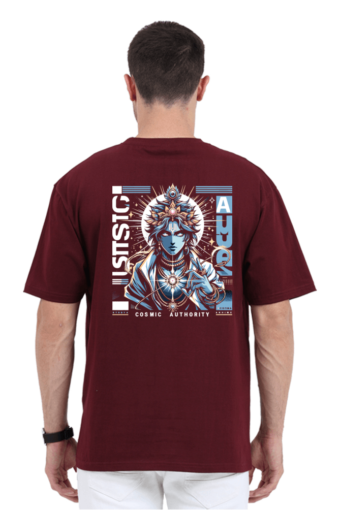 Cosmic Authority Tee – Own Your Power, Rule Your Style_Back Side Print - BhaariGear