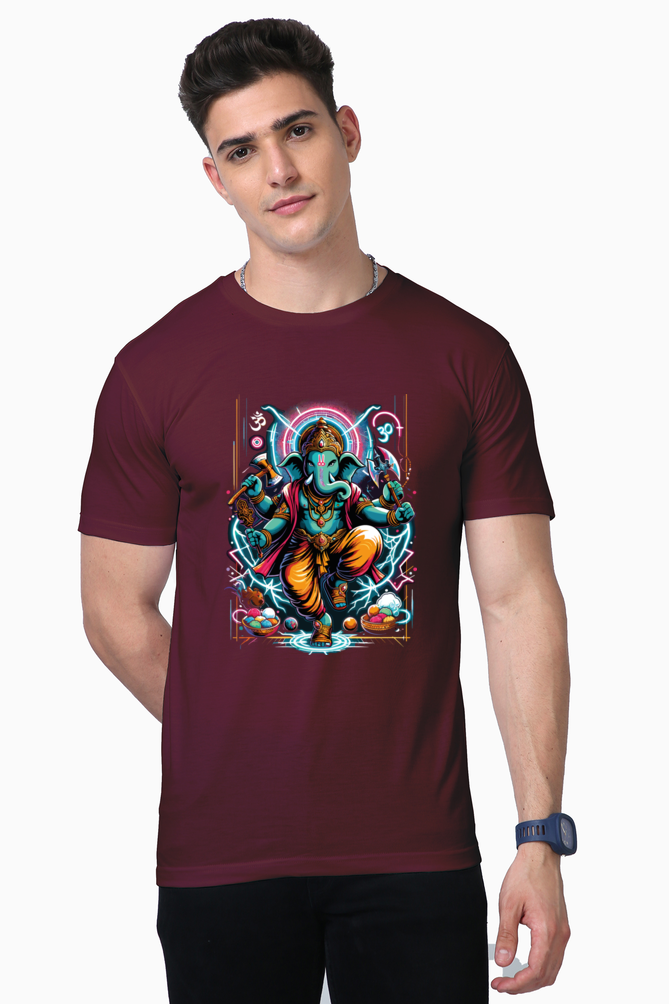 Thunderstrike Ganesha | Warrior of Light T-Shirt Design