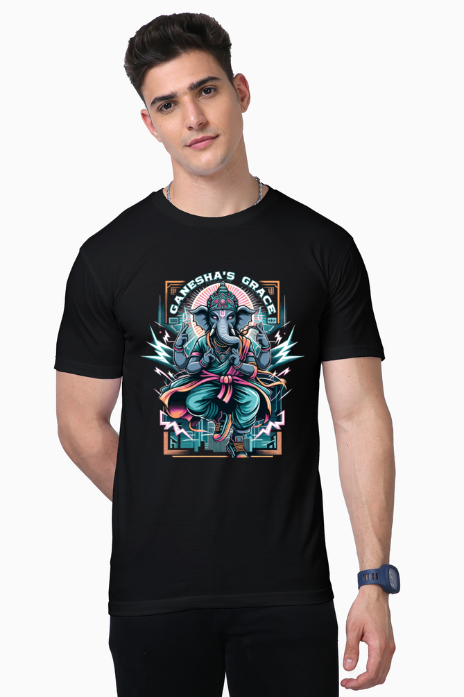 Ganesha’s Grace | Urban Divine Vibes T-Shirt Design