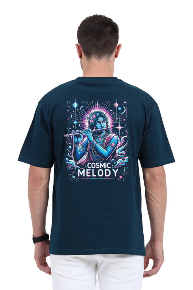 Celestial Melody – Lord Krishna Oversized T-Shirt