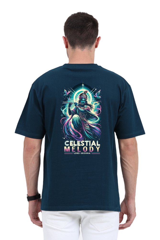 Celestial Melody: Lord Krishna in Cosmic Harmony