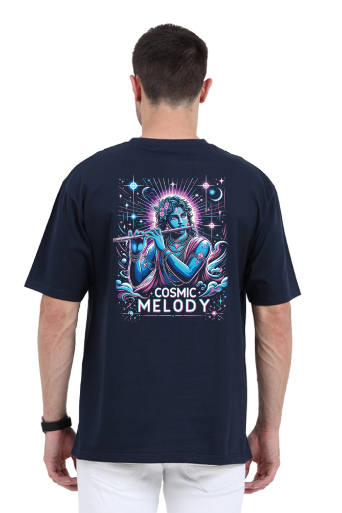 Celestial Melody – Lord Krishna Oversized T-Shirt
