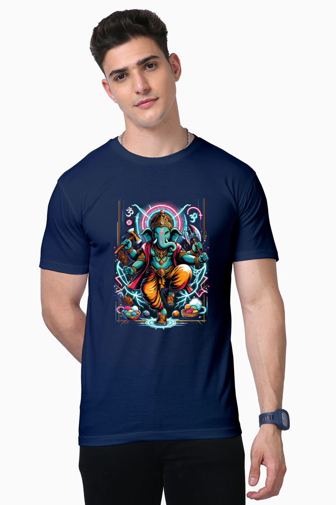 Thunderstrike Ganesha | Warrior of Light T-Shirt Design