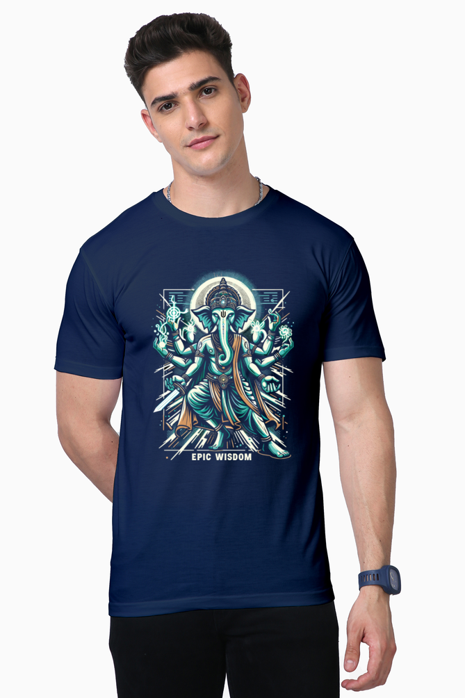 Epic Wisdom | Multi-Armed Divine Ganesha T-Shirt Design