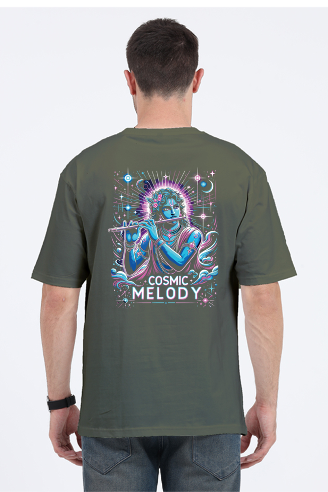 Celestial Melody – Lord Krishna Oversized T-Shirt