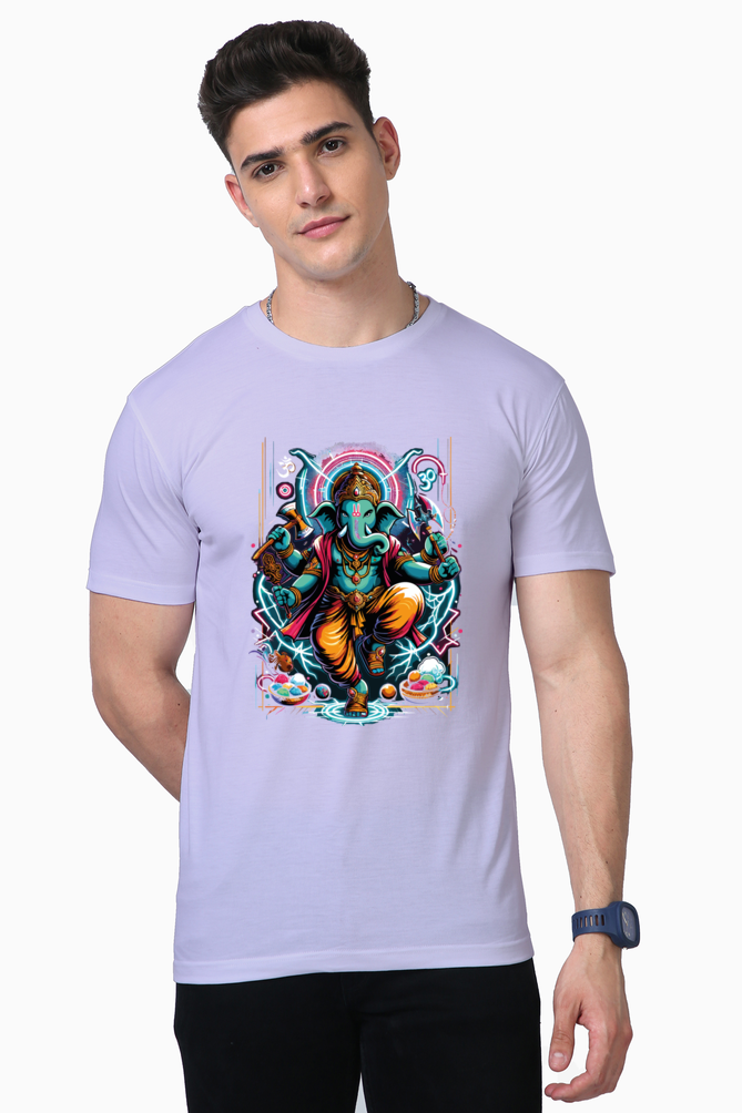 Thunderstrike Ganesha | Warrior of Light T-Shirt Design