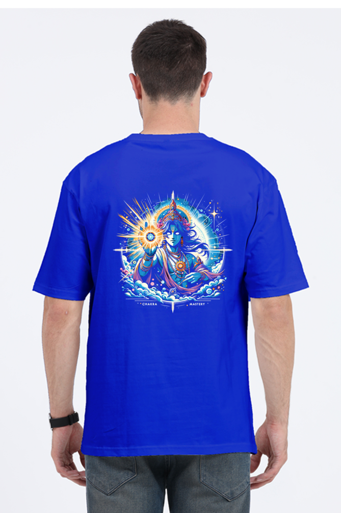 Chakra Mastery – Oversized Cosmic Streetwear Tee | Spiritual Power Meets Style_Back side
