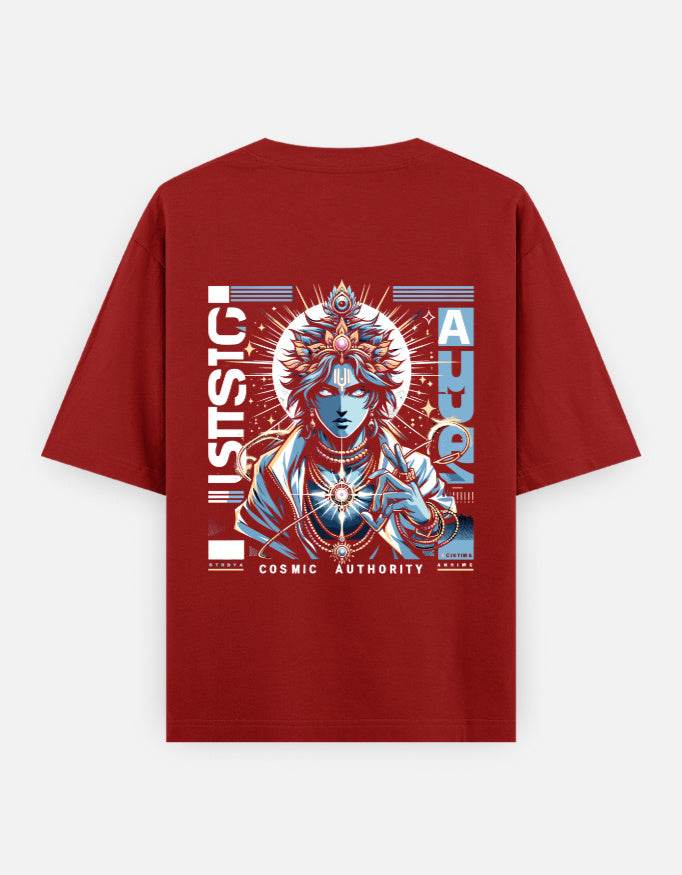 Cosmic Authority Tee – Own Your Power, Rule Your Style_Back Side Print - BhaariGear