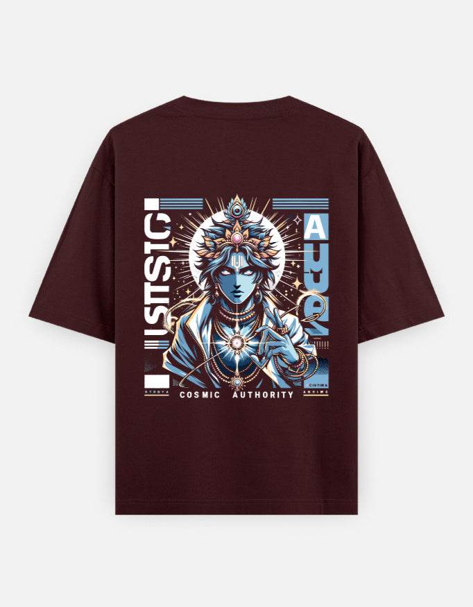 Cosmic Authority Tee – Own Your Power, Rule Your Style_Back Side Print - BhaariGear