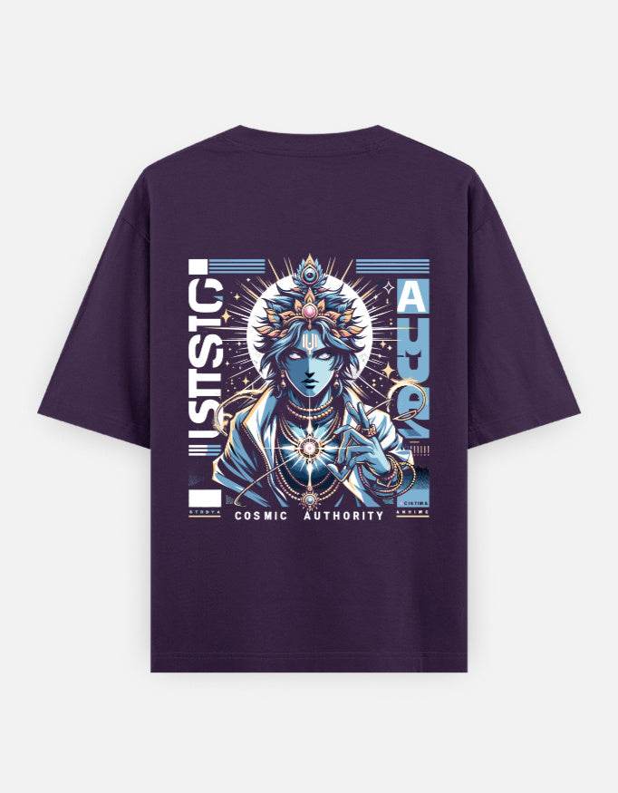 Cosmic Authority Tee – Own Your Power, Rule Your Style_Back Side Print - BhaariGear
