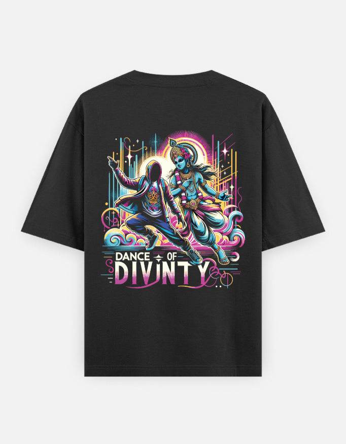 Dance of Divinity | Krishna Meets Street Dance Neon Graphic Tee - BhaariGear
