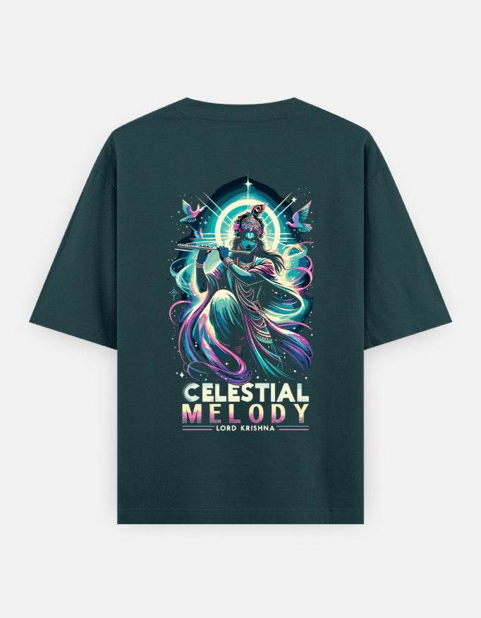 Celestial Melody: Lord Krishna in Cosmic Harmony - BhaariGear
