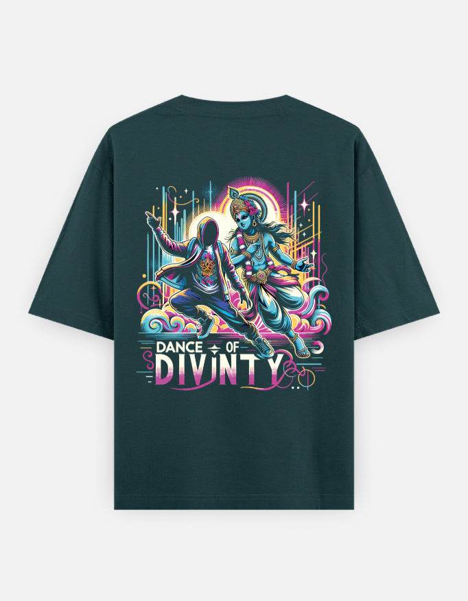 Dance of Divinity | Krishna Meets Street Dance Neon Graphic Tee - BhaariGear