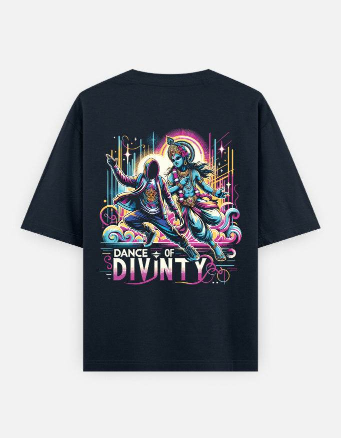 Dance of Divinity | Krishna Meets Street Dance Neon Graphic Tee - BhaariGear