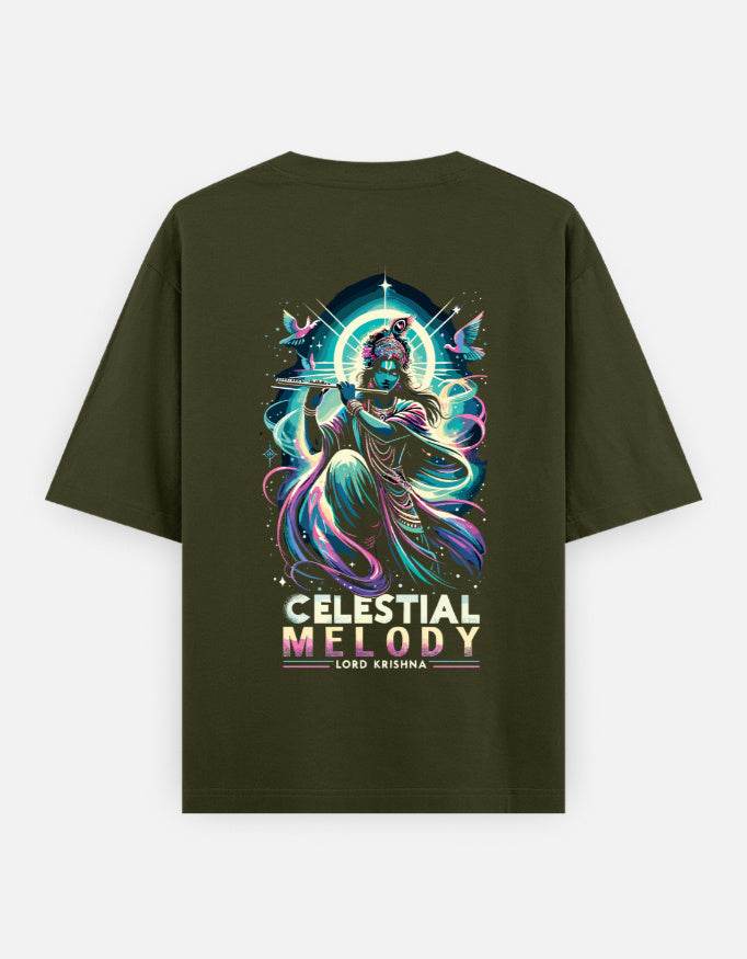 Celestial Melody: Lord Krishna in Cosmic Harmony - BhaariGear