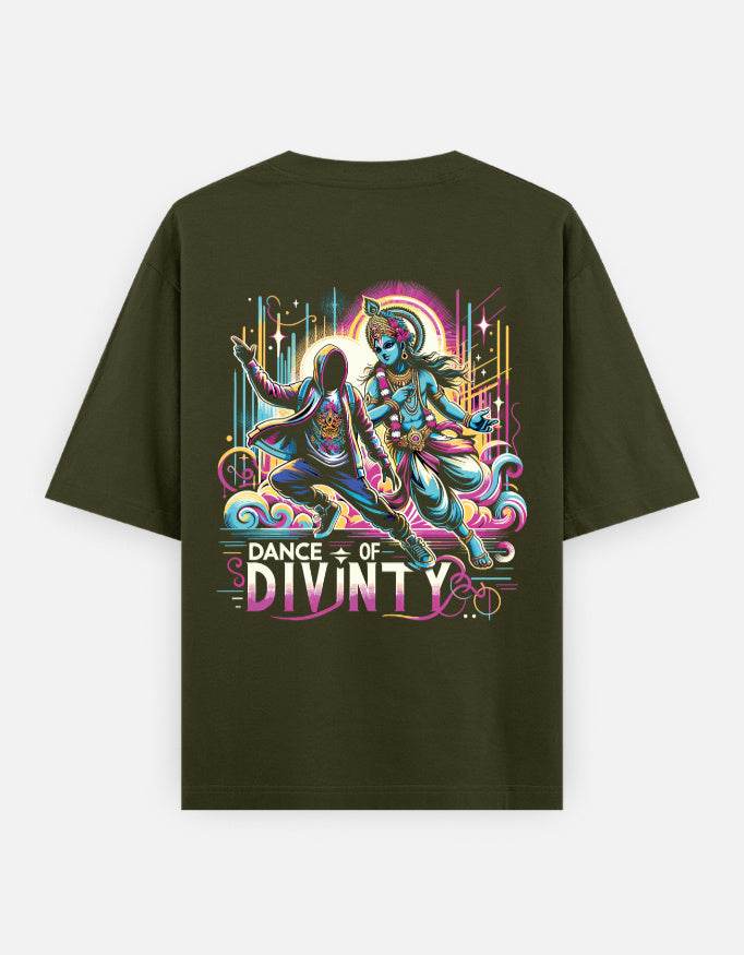 Dance of Divinity | Krishna Meets Street Dance Neon Graphic Tee - BhaariGear