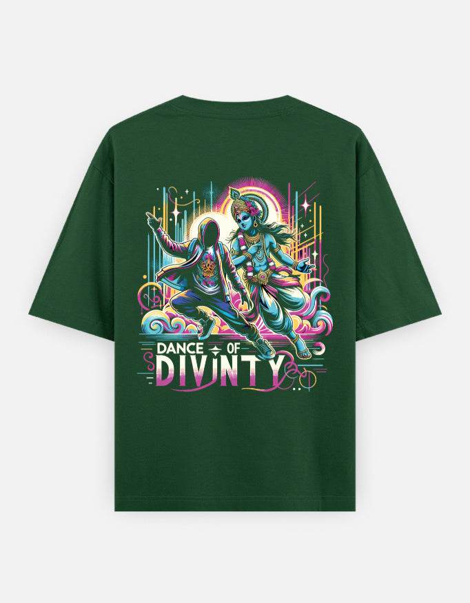 Dance of Divinity | Krishna Meets Street Dance Neon Graphic Tee - BhaariGear