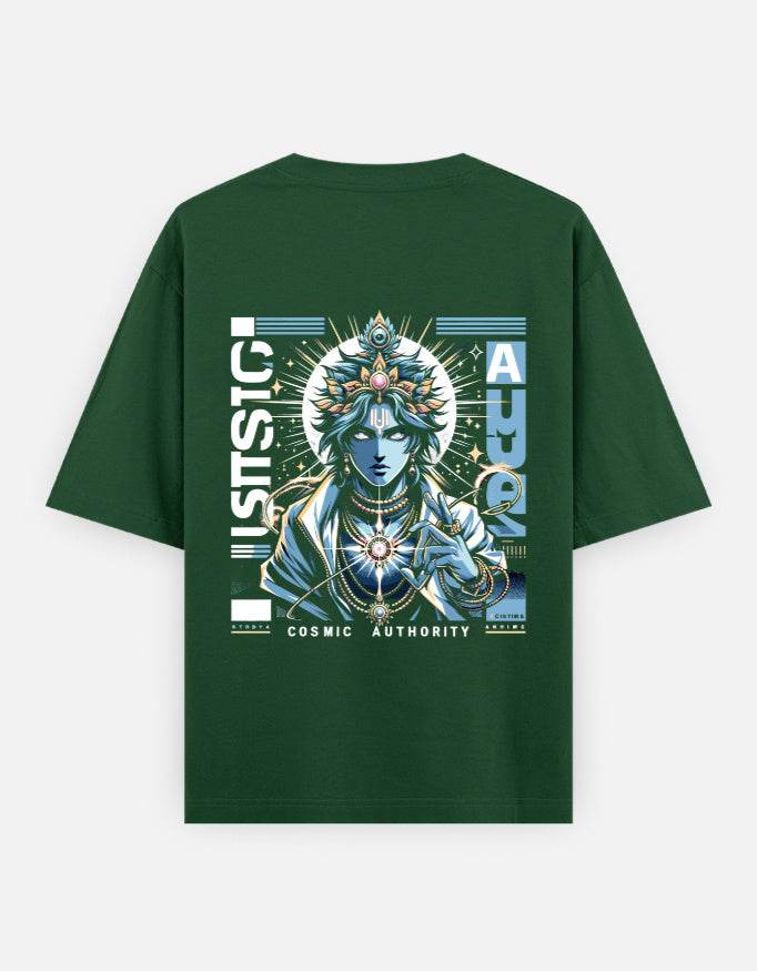 Cosmic Authority Tee – Own Your Power, Rule Your Style_Back Side Print - BhaariGear