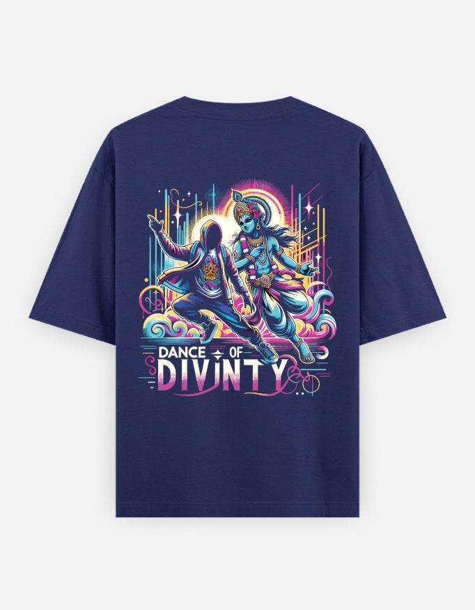 Dance of Divinity | Krishna Meets Street Dance Neon Graphic Tee - BhaariGear