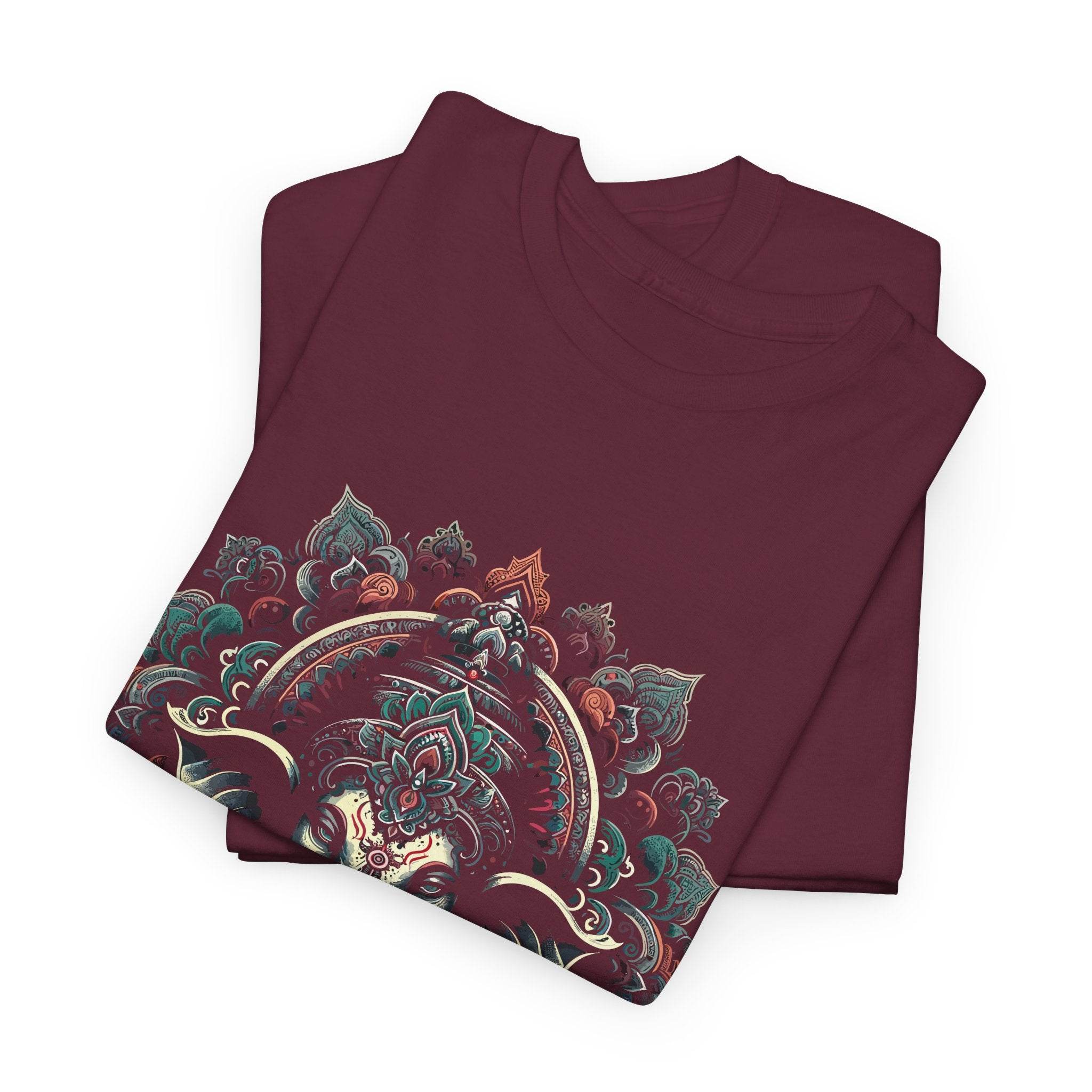 Sacred Mandala – Ganesha's Gaze T-Shirt - BhaariGear