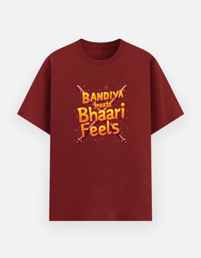 Dandiya Beats, Bhaari Feels – The Ultimate Festive Streetwear Tee - BhaariGear