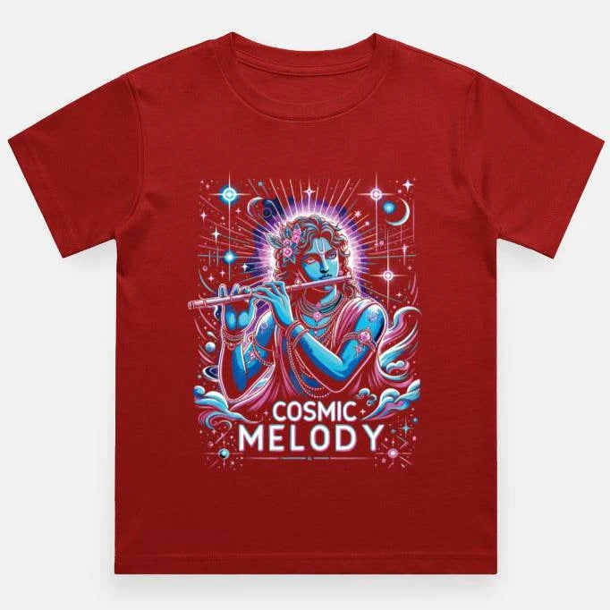Celestial Melody – Lord Krishna Boys’ Regular-Fit T-Shirt.
