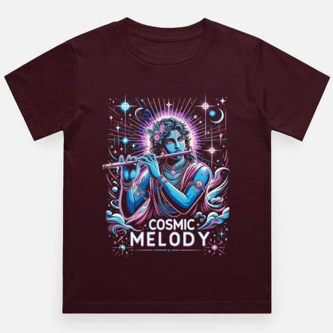 Celestial Melody – Lord Krishna Boys’ Regular-Fit T-Shirt.