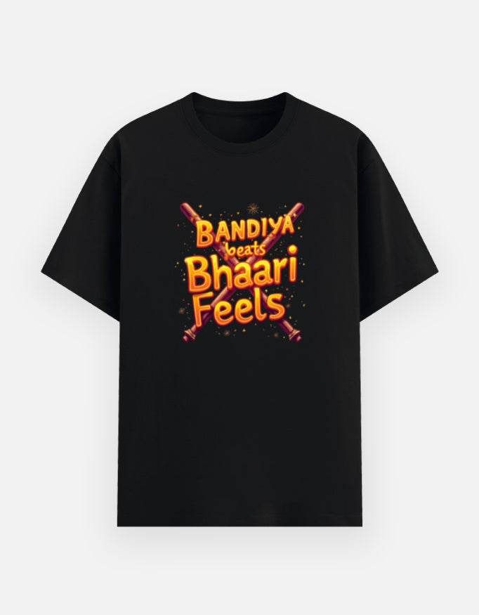 Dandiya Beats, Bhaari Feels – The Ultimate Festive Streetwear Tee - BhaariGear