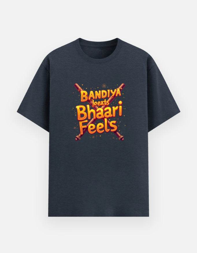 Dandiya Beats, Bhaari Feels – The Ultimate Festive Streetwear Tee - BhaariGear