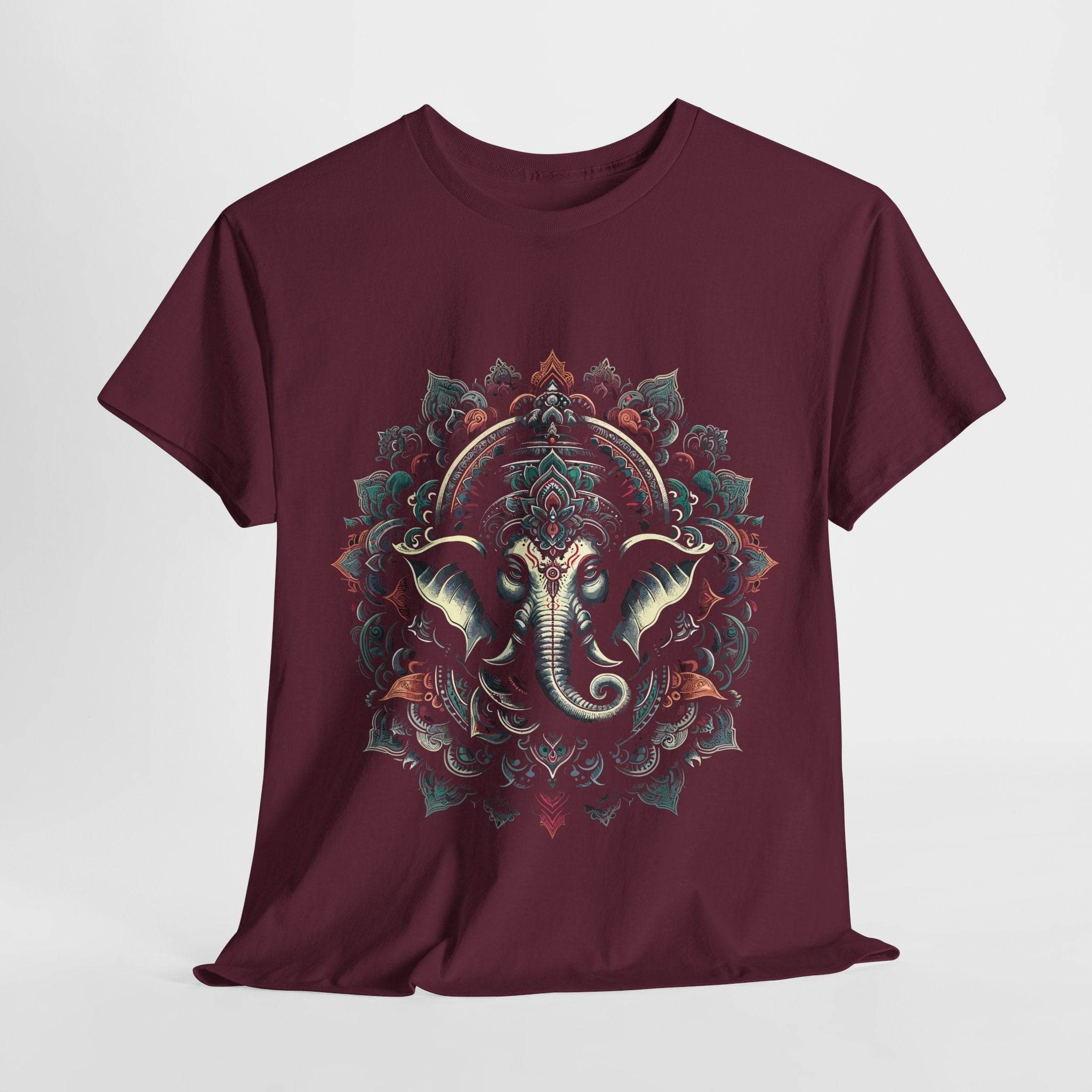 Sacred Mandala – Ganesha's Gaze T-Shirt - BhaariGear