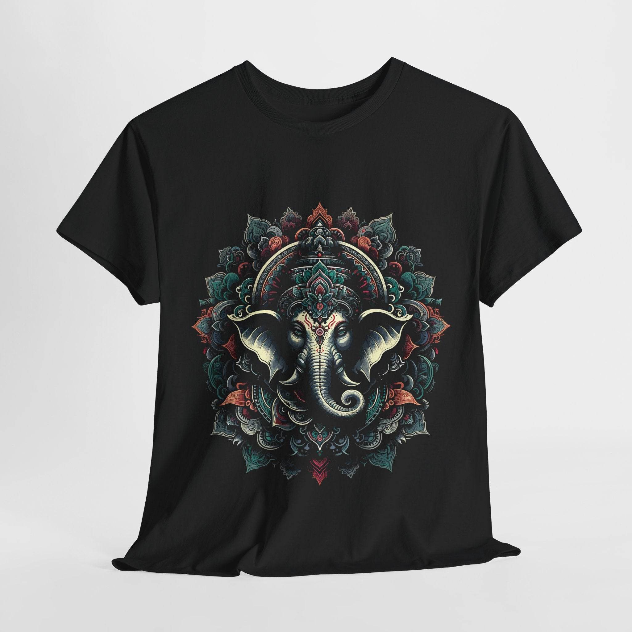 Sacred Mandala – Ganesha's Gaze T-Shirt - BhaariGear