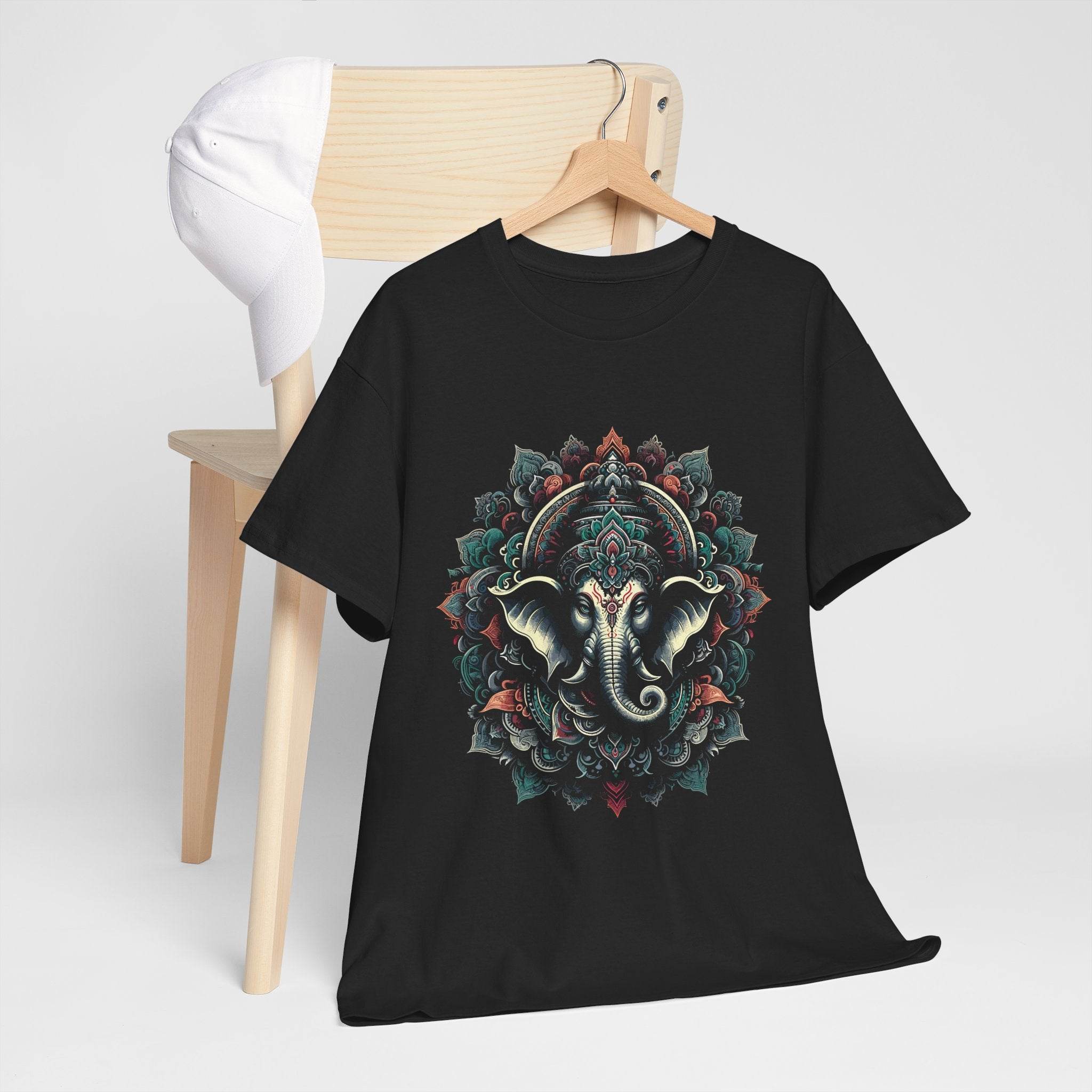 Sacred Mandala – Ganesha's Gaze T-Shirt - BhaariGear