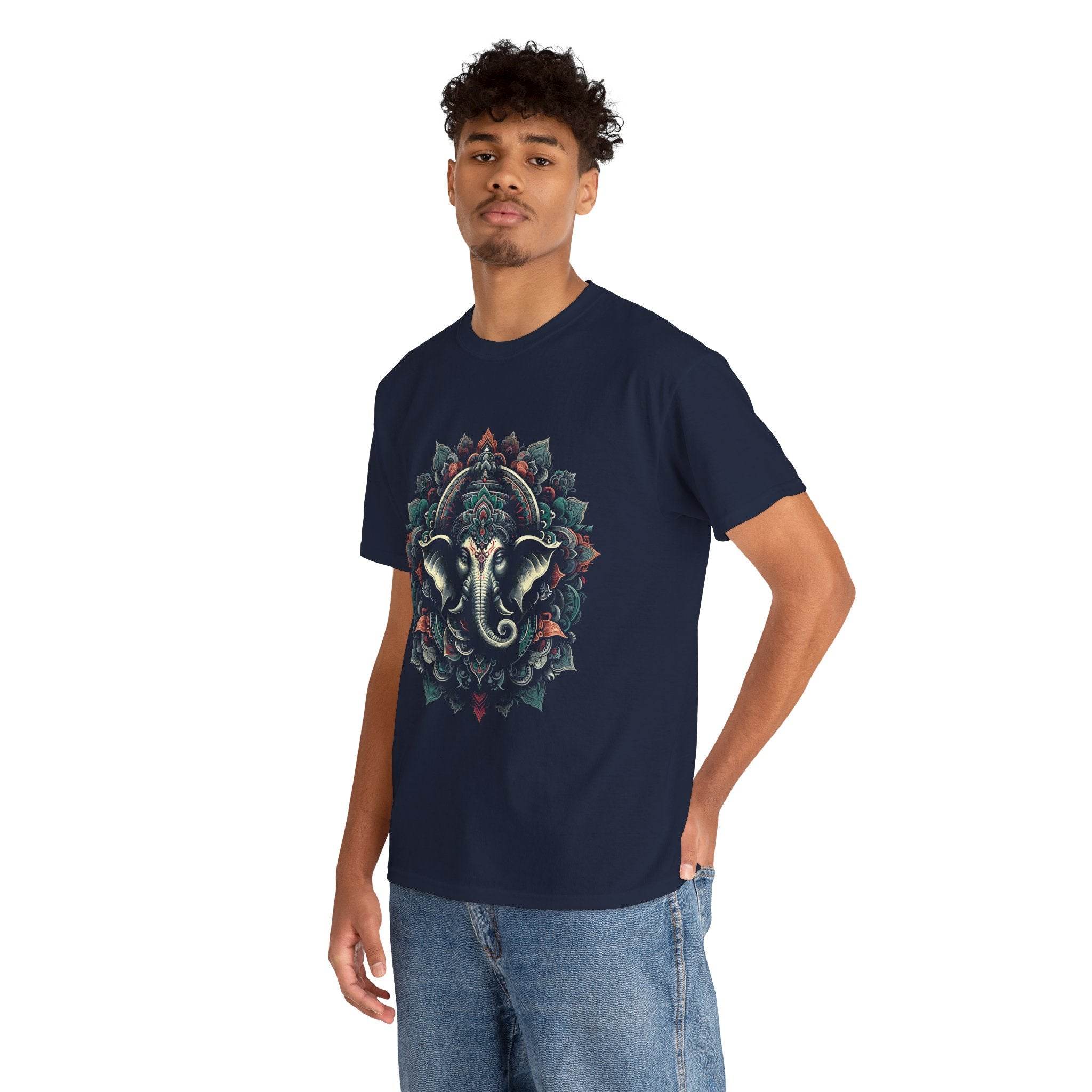 Sacred Mandala – Ganesha's Gaze T-Shirt - BhaariGear