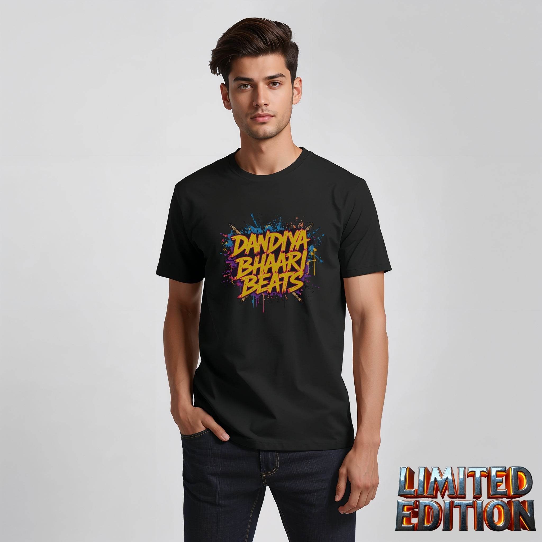 Dandiya Bhaari Beats Tee – Street Vibes Meet Festive Energy - BhaariGear