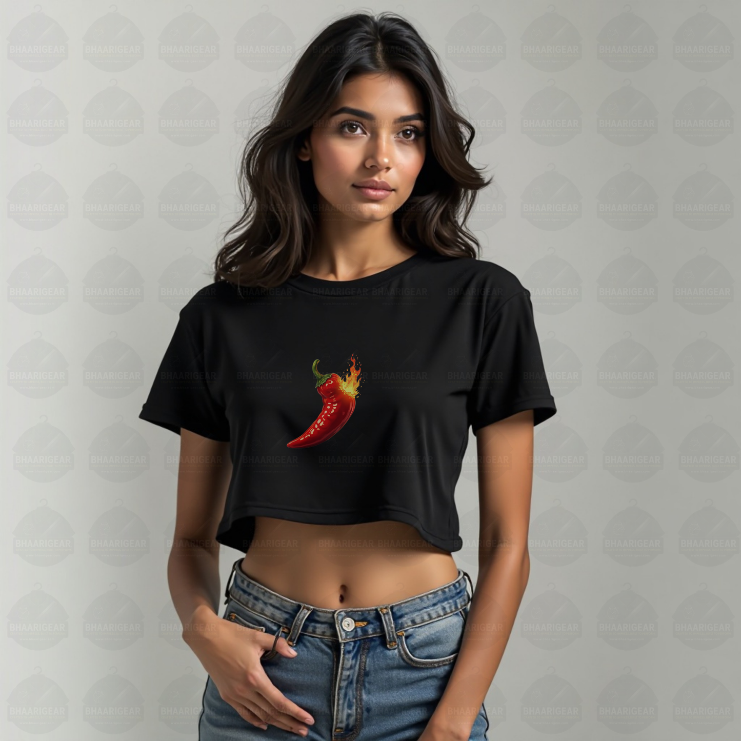Hot Like Chilli Crop Top – Bold Style That Sets You on Fire