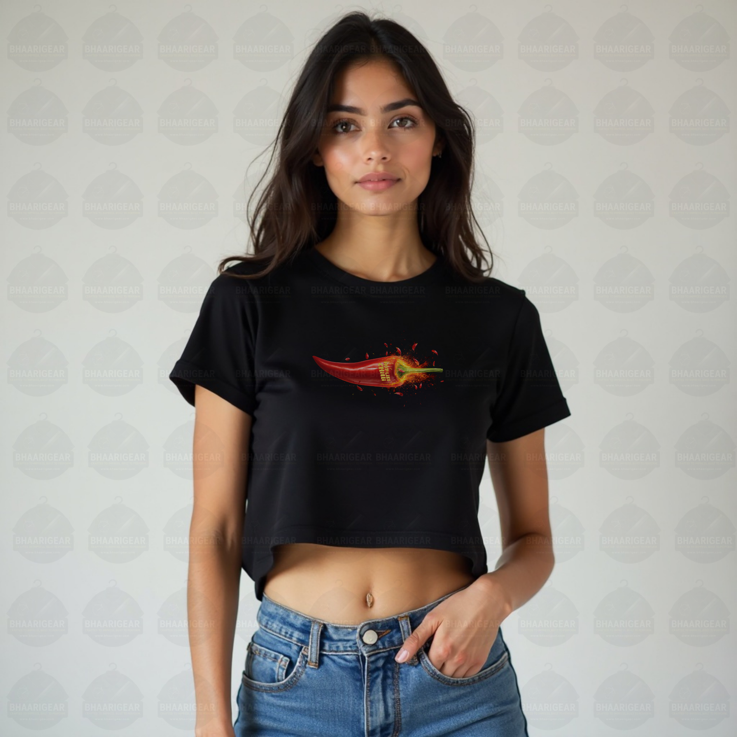 Hot Like Chilli Crop Top – Fiery Bold Streetwear