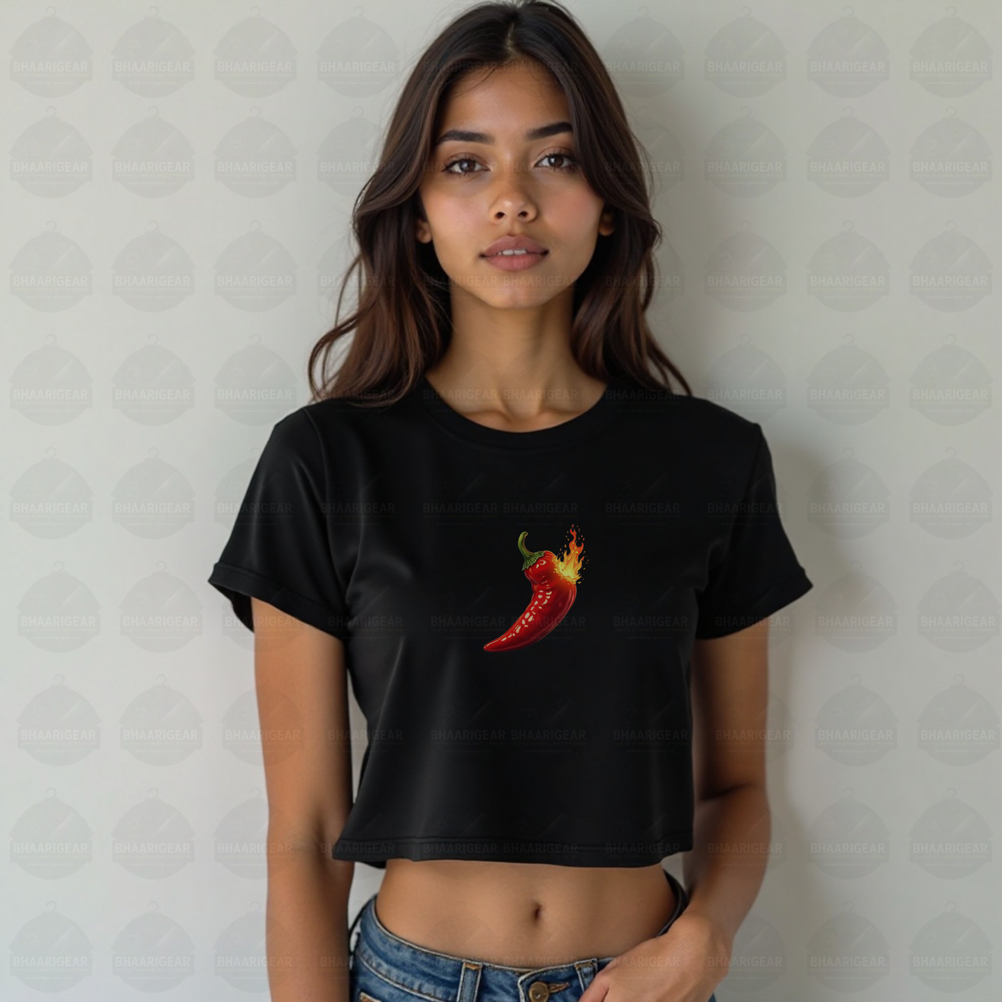 Hot Like Chilli Crop Top – Bold Style That Sets You on Fire