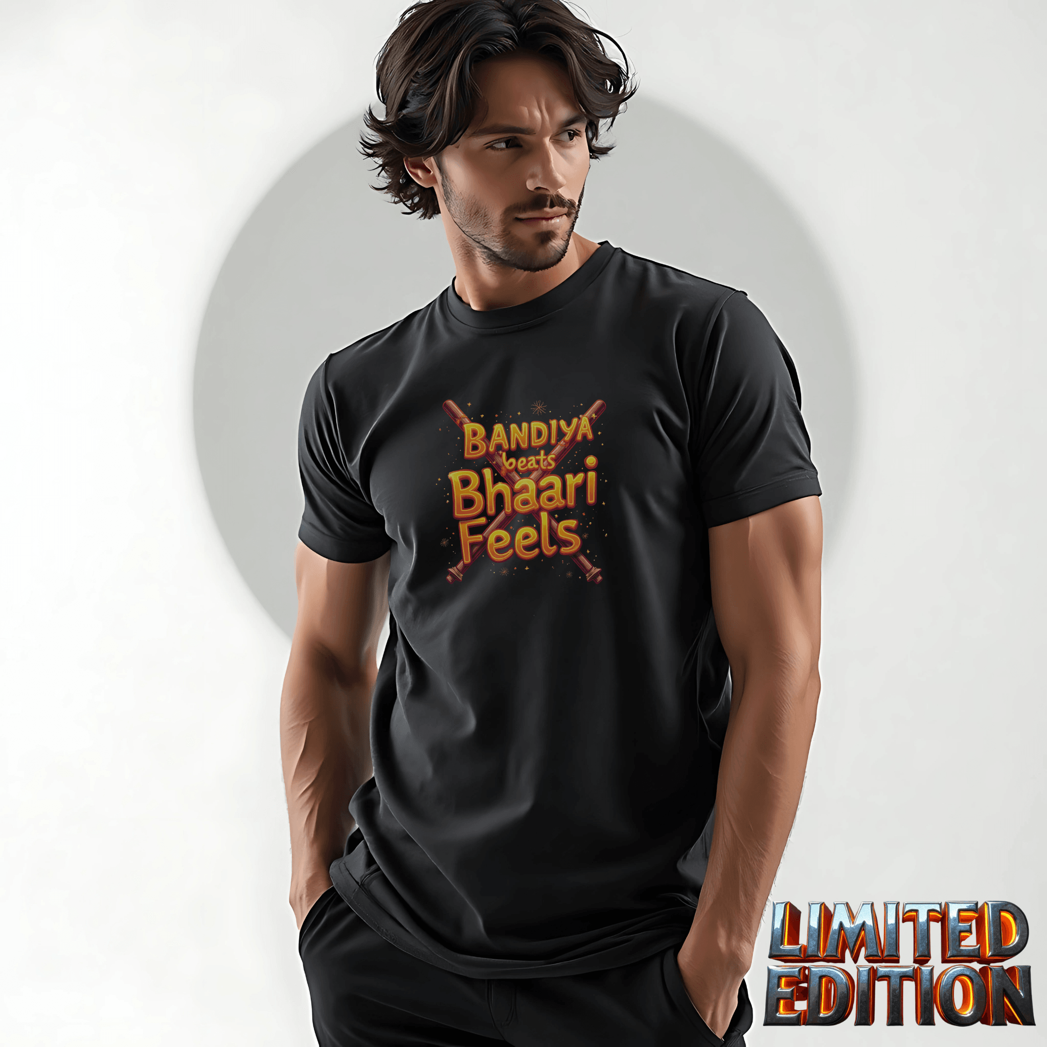 Dandiya Beats, Bhaari Feels – The Ultimate Festive Streetwear Tee - BhaariGear