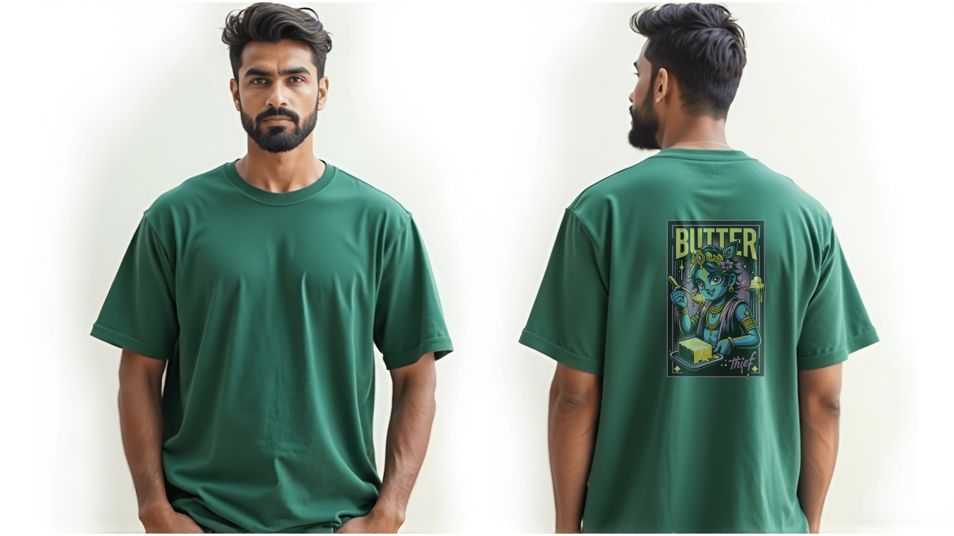 Butter Thief Krishna Art - BhaariGear