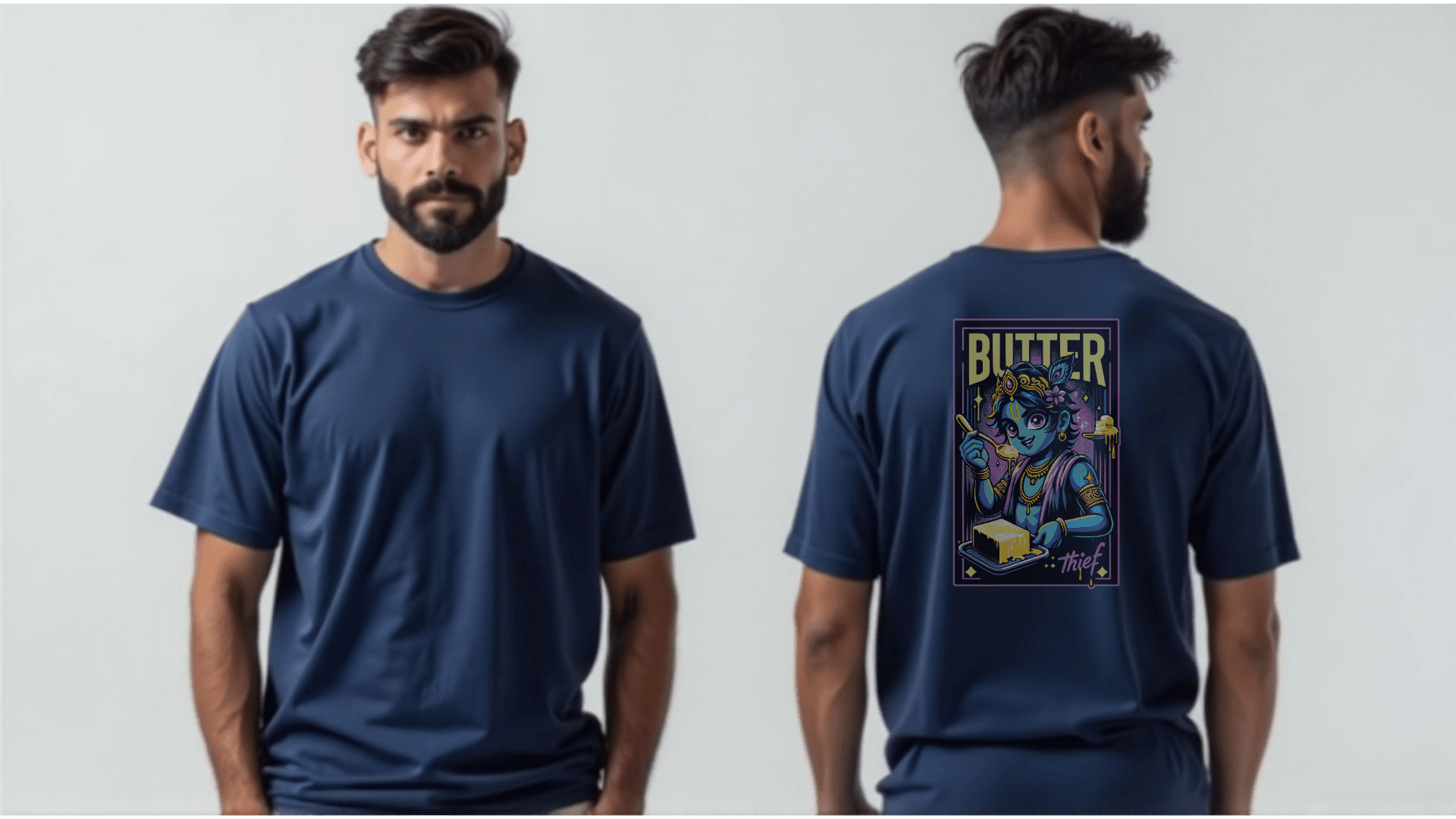 Butter Thief Krishna Art - BhaariGear