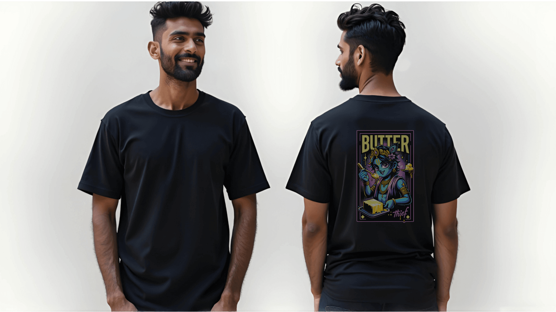 Butter Thief Krishna Art - BhaariGear