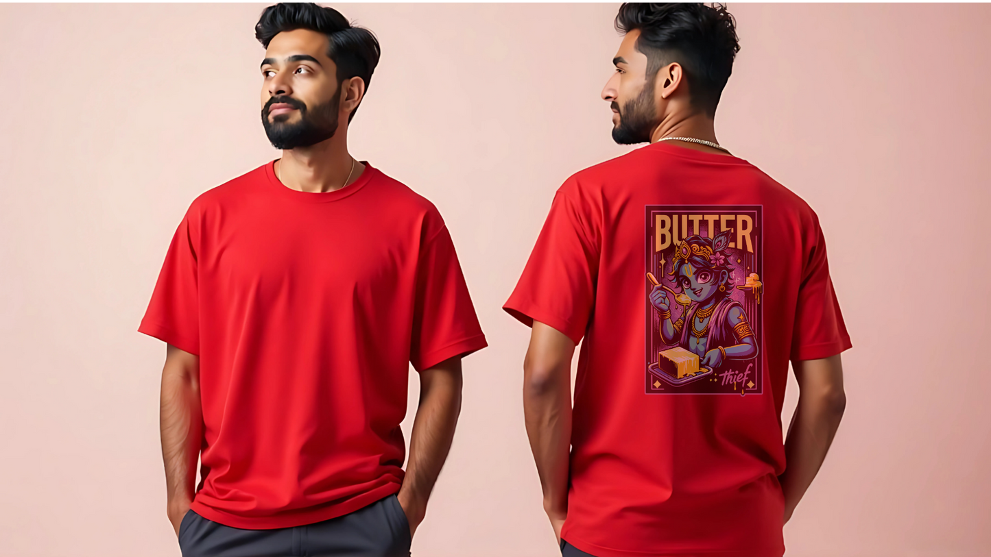 Butter Thief Krishna Art