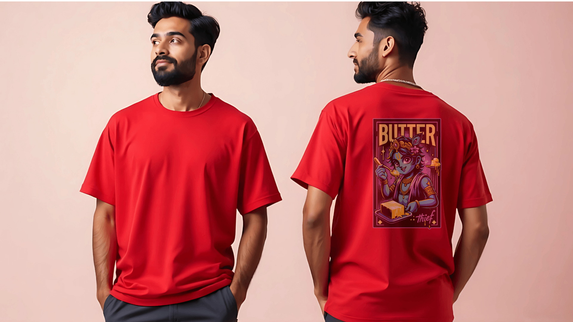 Butter Thief Krishna Art - BhaariGear