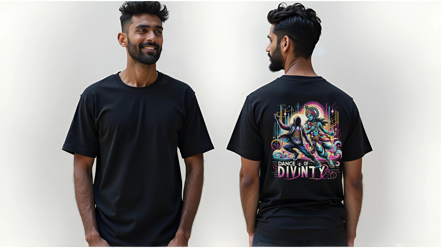 Dance of Divinity | Krishna Meets Street Dance Neon Graphic Tee