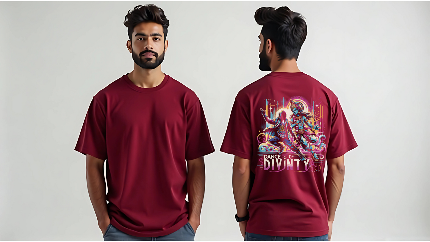 Dance of Divinity | Krishna Meets Street Dance Neon Graphic Tee