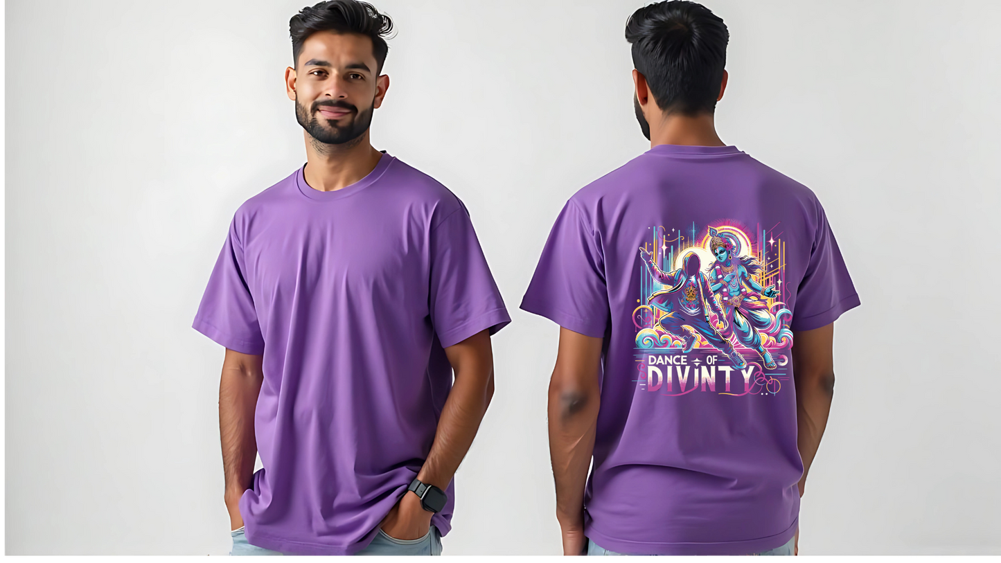 Dance of Divinity | Krishna Meets Street Dance Neon Graphic Tee
