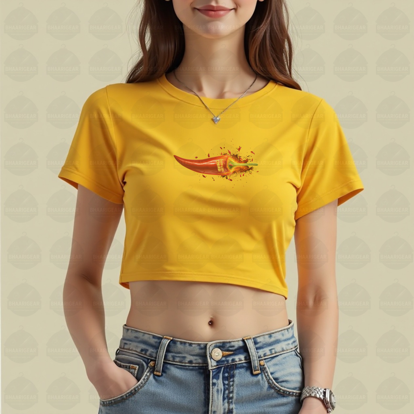 Hot Like Chilli Crop Top – Fiery Bold Streetwear