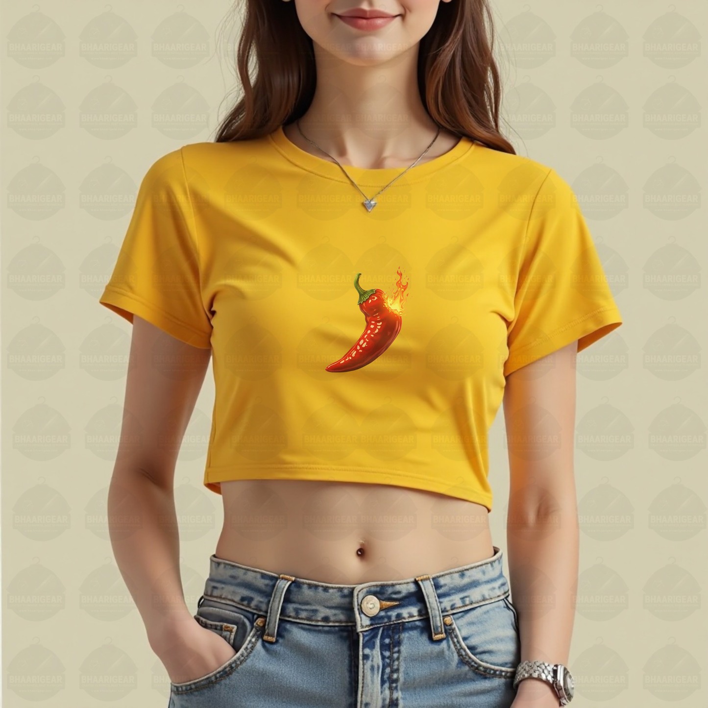Hot Like Chilli Crop Top – Bold Style That Sets You on Fire