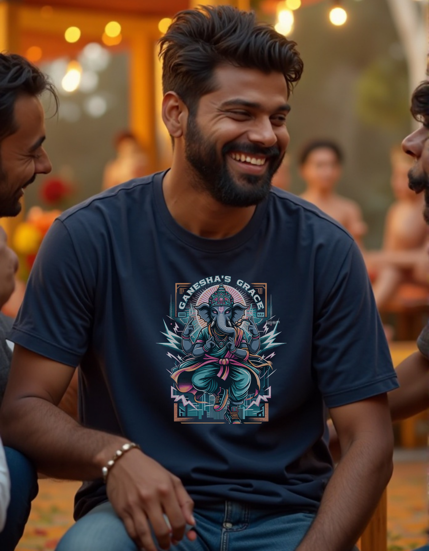 Ganesha’s Grace | Urban Divine Vibes T-Shirt Design